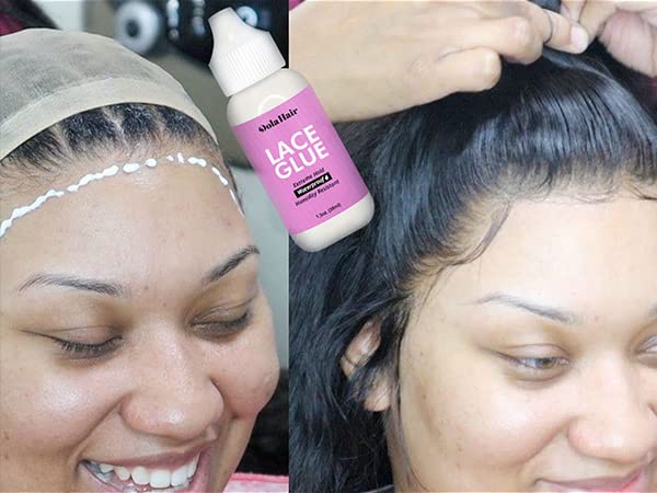 Dolahair Extreme Hold Lace Glue for Wigs, Waterproof, Invisible Bonding, 1.3 Ounce