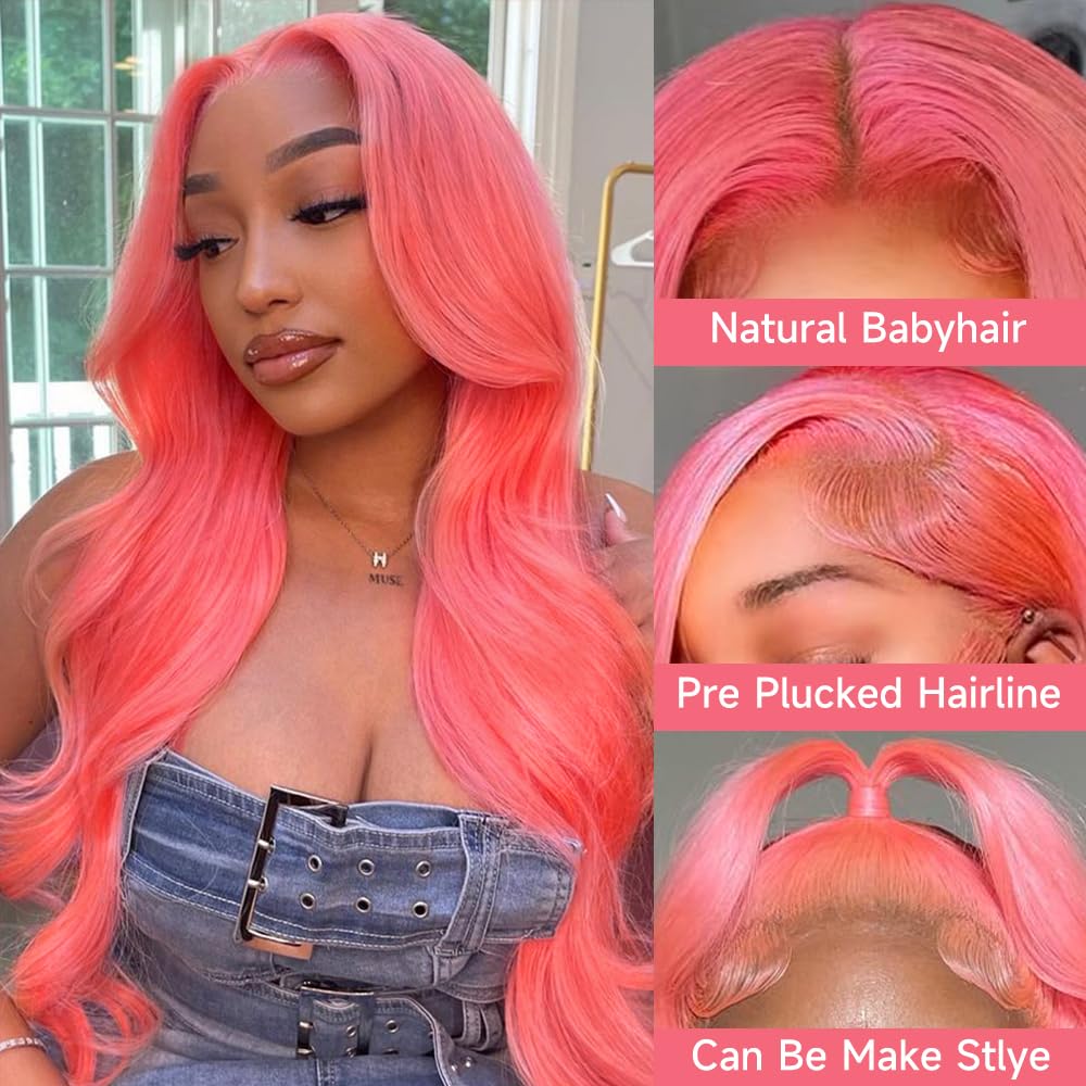 613 13x6 Lace Front Wig Human Hair 28 Inch Blonde Wig Human Hair 200% Density Body Wave HD Blonde Lace Front Wigs Human Hair Pre Plucked 613 Lace Front Wig Human Hair