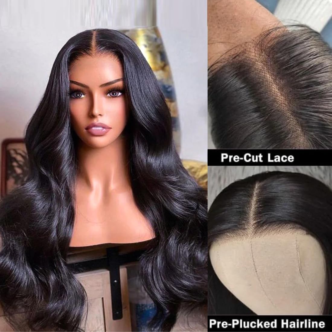 UNICE V Part Wigs Human Hair Body Wave Upgrade Glueless Human Hair V-Part Clip in Wigs No Leave Out, No Glue, No Sew-in, Beginner Friendly 18 inch