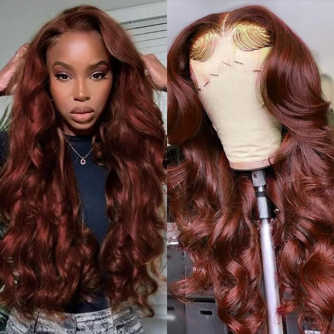UNICE V Part Wigs Human Hair Body Wave Upgrade Glueless Human Hair V-Part Clip in Wigs No Leave Out, No Glue, No Sew-in, Beginner Friendly 18 inch
