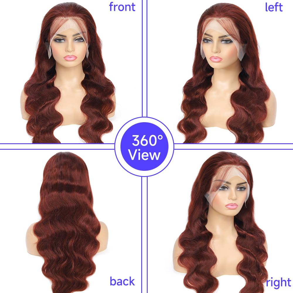 613 Lace Front Wig Human Hair 13x6 Transparent Lace Blonde Lace Front Wigs Human Hair 613 Body Wave Lace Front Wig Human Hair Pre Plucked with Baby Hair 180% Density 613 HD Lace Frontal Wig 22 Inch