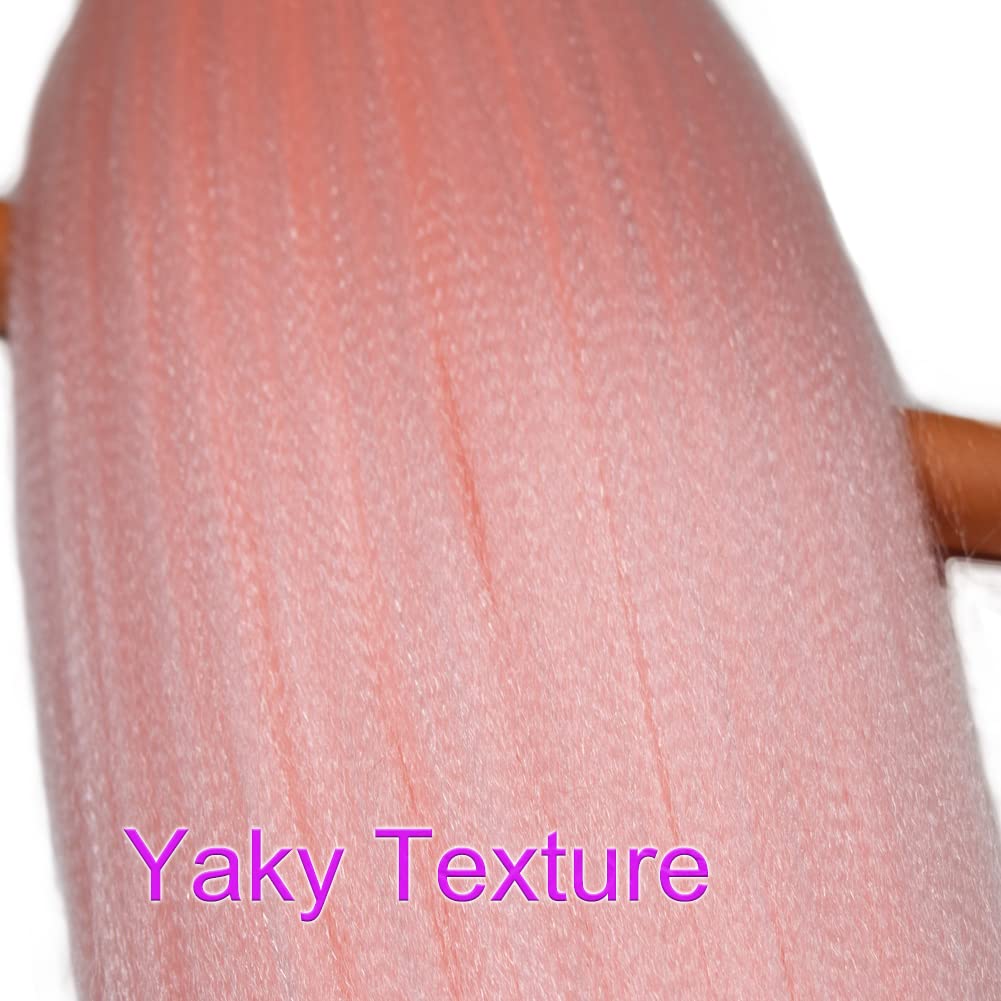 Colorful Braiding Hair Pre Stretched Colored Braiding Hair Extensions for Braids 26inch 6Pcs Knotless Braiding Hair Pre Stretched Rainbow Box Braiding Hair Pre Stretched