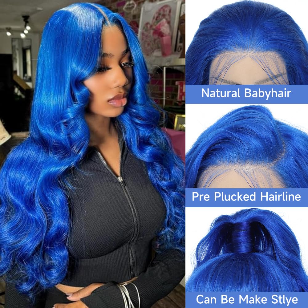 613 13x6 Lace Front Wig Human Hair 28 Inch Blonde Wig Human Hair 200% Density Body Wave HD Blonde Lace Front Wigs Human Hair Pre Plucked 613 Lace Front Wig Human Hair