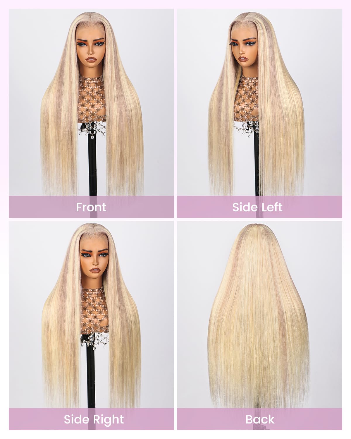 Arabella 613 Lace Front Wig Human Hair 300g-315g 13x4 Blonde Lace Front Wigs Human Hair 210% Density Body Wave 613 Frontal Wig Pre Plucked With Baby Hair (30inch, 613 13X4 body wave wig)