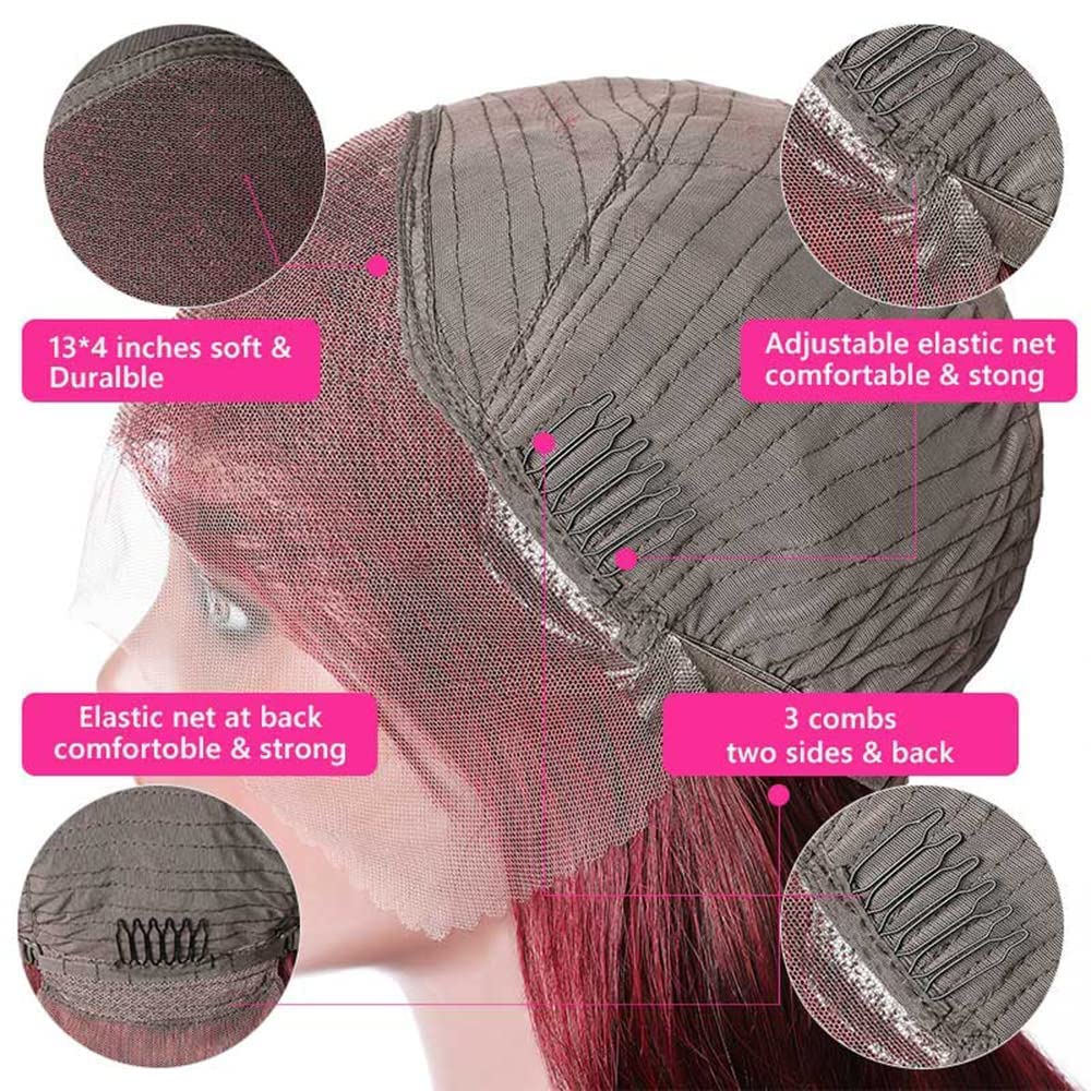 30 Inch Ombre Highlight Honey Blonde Lace Front Wig Human Hair Chocolate Brown Skunk Stripe Wig Human Hair Lace Front Body Wave 13x4 Transparent HD Lace Frontal Wigs for Women
