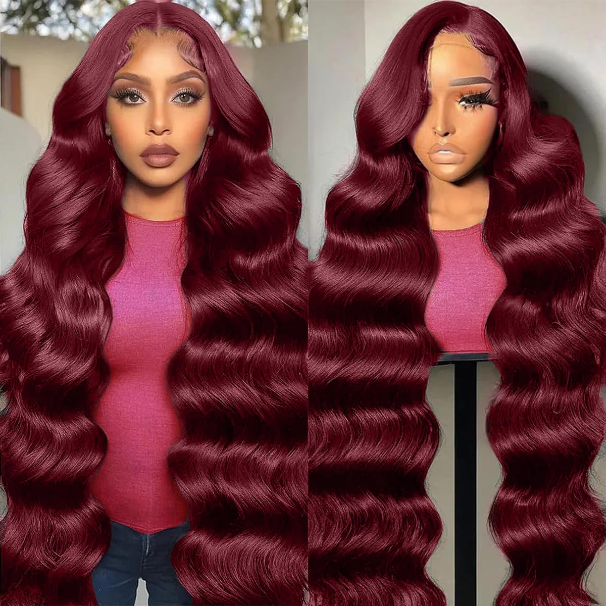 30 Inch Chocolate Brown Lace Front Wig Human Hair 200 Density 13x6 Hd Body Wave Lace Front Wigs Human Hair Pre Plucked Colored Frontal Wigs Human Hair Brown Wig Human Hair Wigs for Women