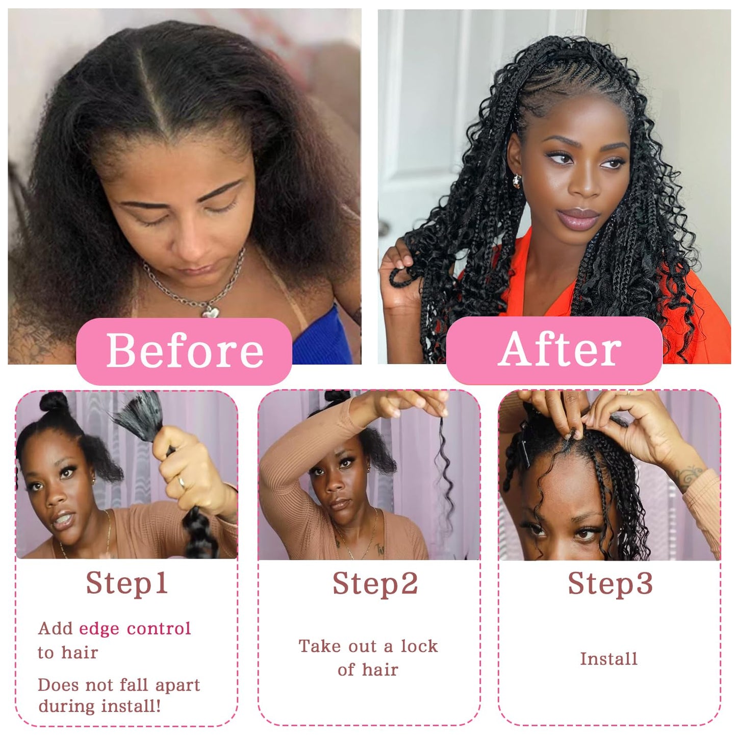 Human Braiding Hair 110g 3 Bundles 18 Inch Deep Wave Bulk Human Hair No Weft Brazilian Virgin Deep Curly Human Hair Extensions Wet and Wavy 99J Burgundy Braiding Hair for Micro Braids