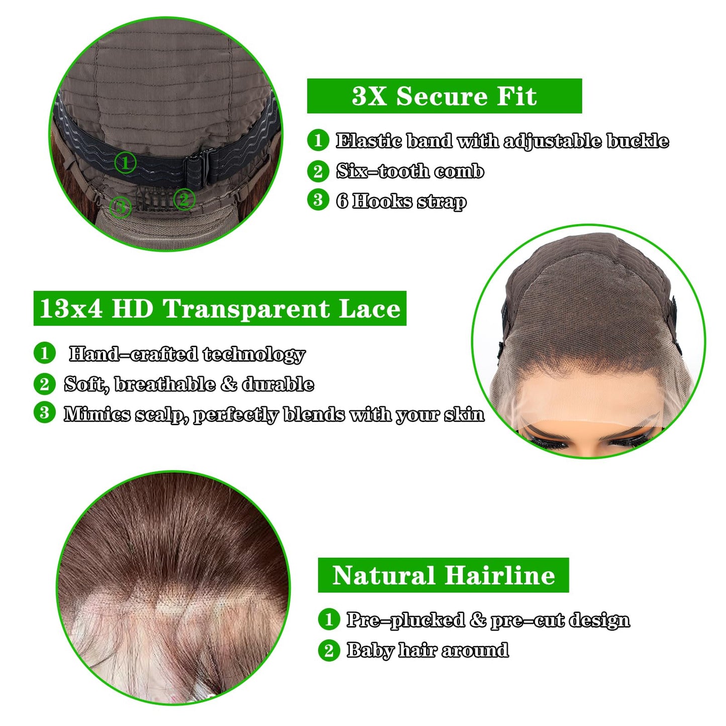 Kapelli Hair Pre Cut 9x6 Glueless Wigs Human Hair Pre Plucked Bleached Knots Body Wave Lace Front Wigs Human Hair Wear And Go Body Wave Transparent Lace Closure Wigs Human Hair 180% Density 20 Inch
