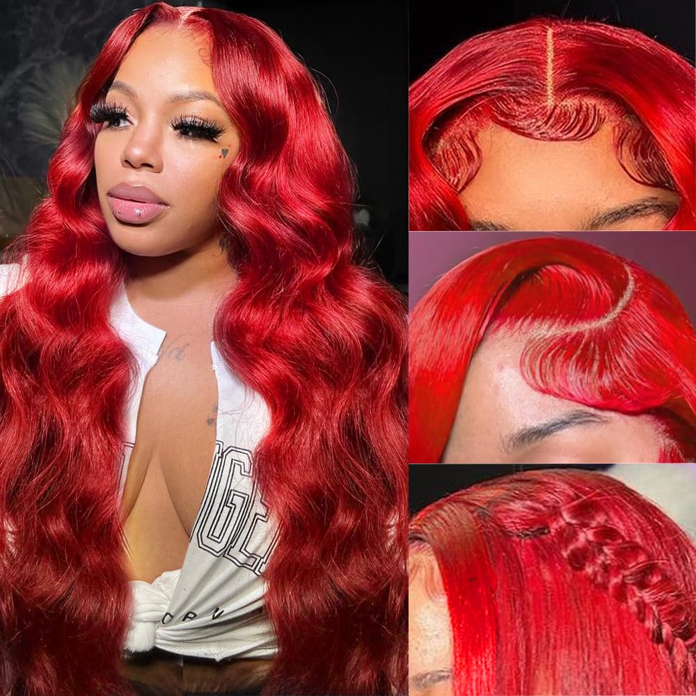 613 Lace Front Wig Human Hair 13x6 Transparent Lace Blonde Lace Front Wigs Human Hair 613 Body Wave Lace Front Wig Human Hair Pre Plucked with Baby Hair 180% Density 613 HD Lace Frontal Wig 22 Inch