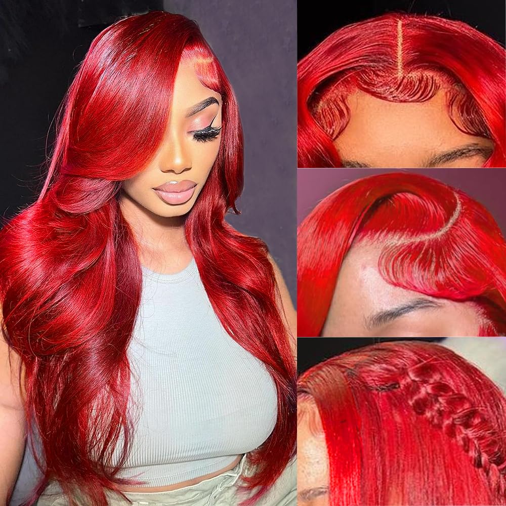 613 Lace Front Wig Human Hair 13x6 Transparent Lace Blonde Lace Front Wigs Human Hair 613 Body Wave Lace Front Wig Human Hair Pre Plucked with Baby Hair 180% Density 613 HD Lace Frontal Wig 22 Inch