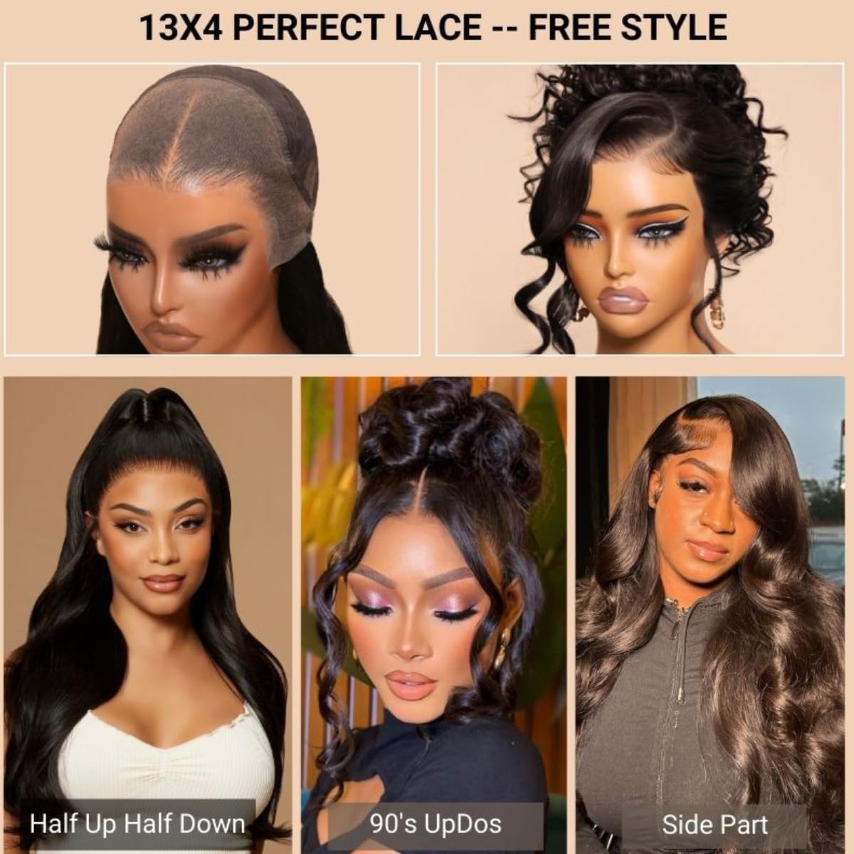 UNICE V Part Wigs Human Hair Body Wave Upgrade Glueless Human Hair V-Part Clip in Wigs No Leave Out, No Glue, No Sew-in, Beginner Friendly 18 inch