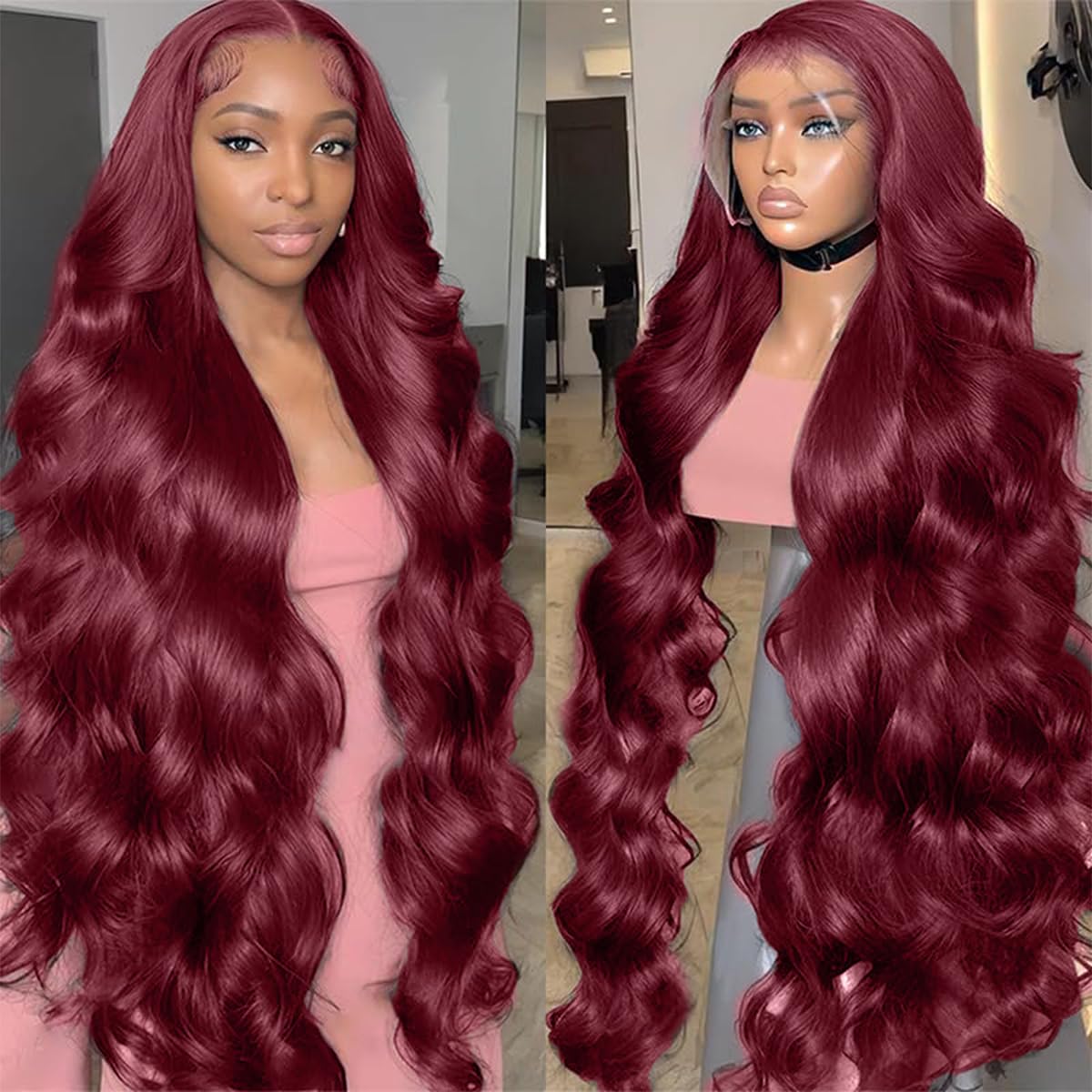 30 Inch Chocolate Brown Lace Front Wig Human Hair 200 Density 13x6 Hd Body Wave Lace Front Wigs Human Hair Pre Plucked Colored Frontal Wigs Human Hair Brown Wig Human Hair Wigs for Women