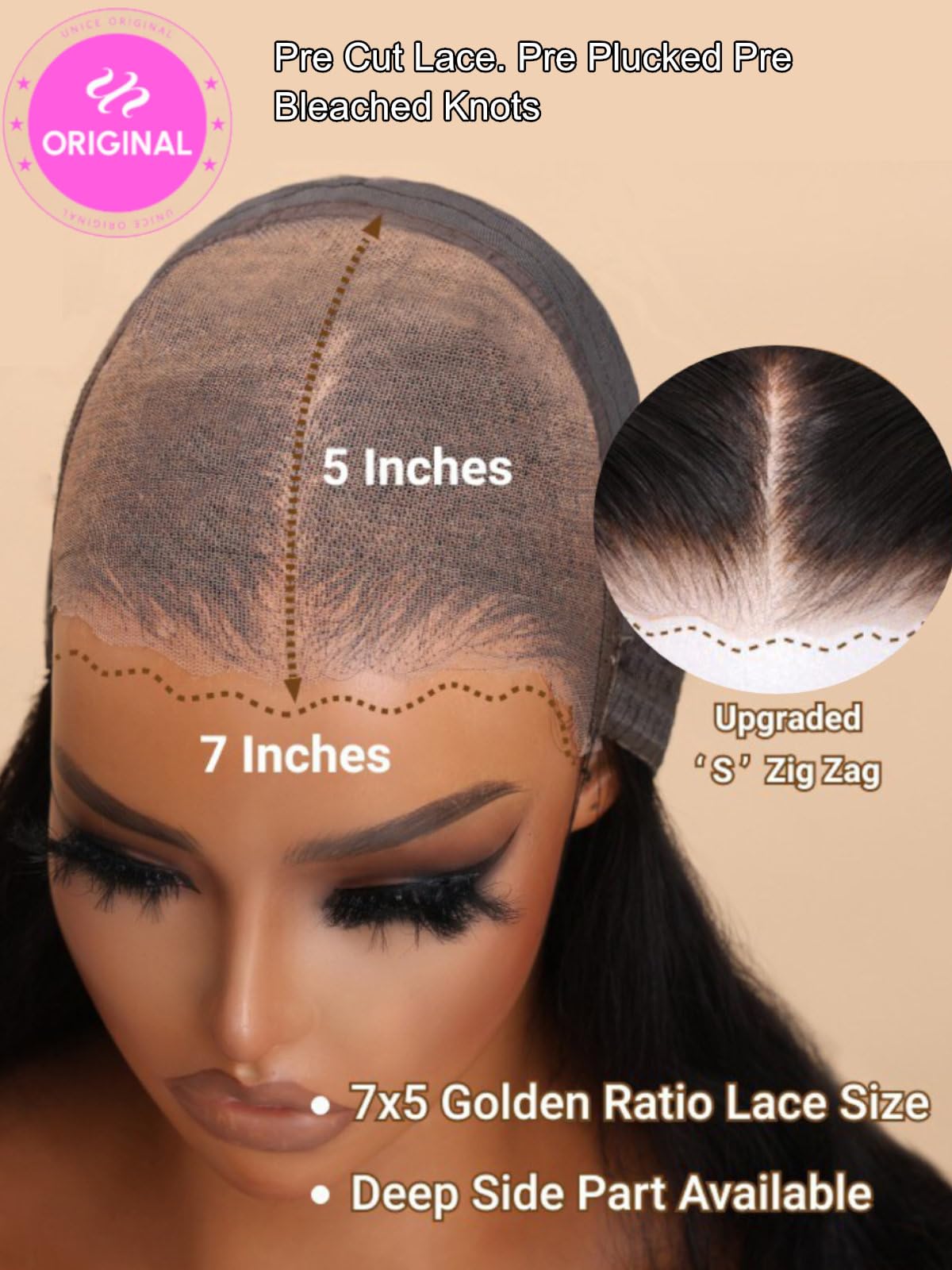 UNICE V Part Wigs Human Hair Body Wave Upgrade Glueless Human Hair V-Part Clip in Wigs No Leave Out, No Glue, No Sew-in, Beginner Friendly 18 inch