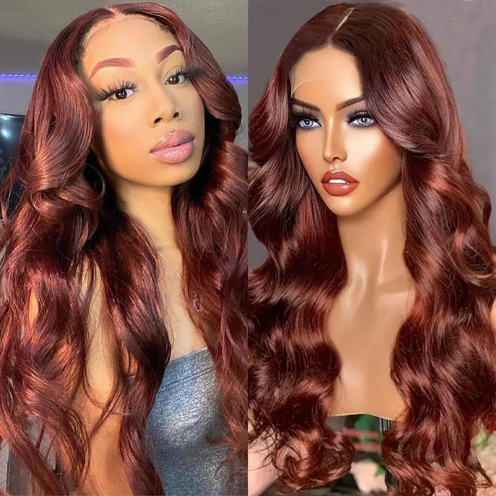 Ombre Highlight Lace Front Wig Human Hair 13x4 Glueless Transparent HD Lace Frontal Wigs Pre Plucked With Baby Hair Straight Brazilian Blonde 4/27 Human Hair Wigs 180% Density for Black Women 22 Inch