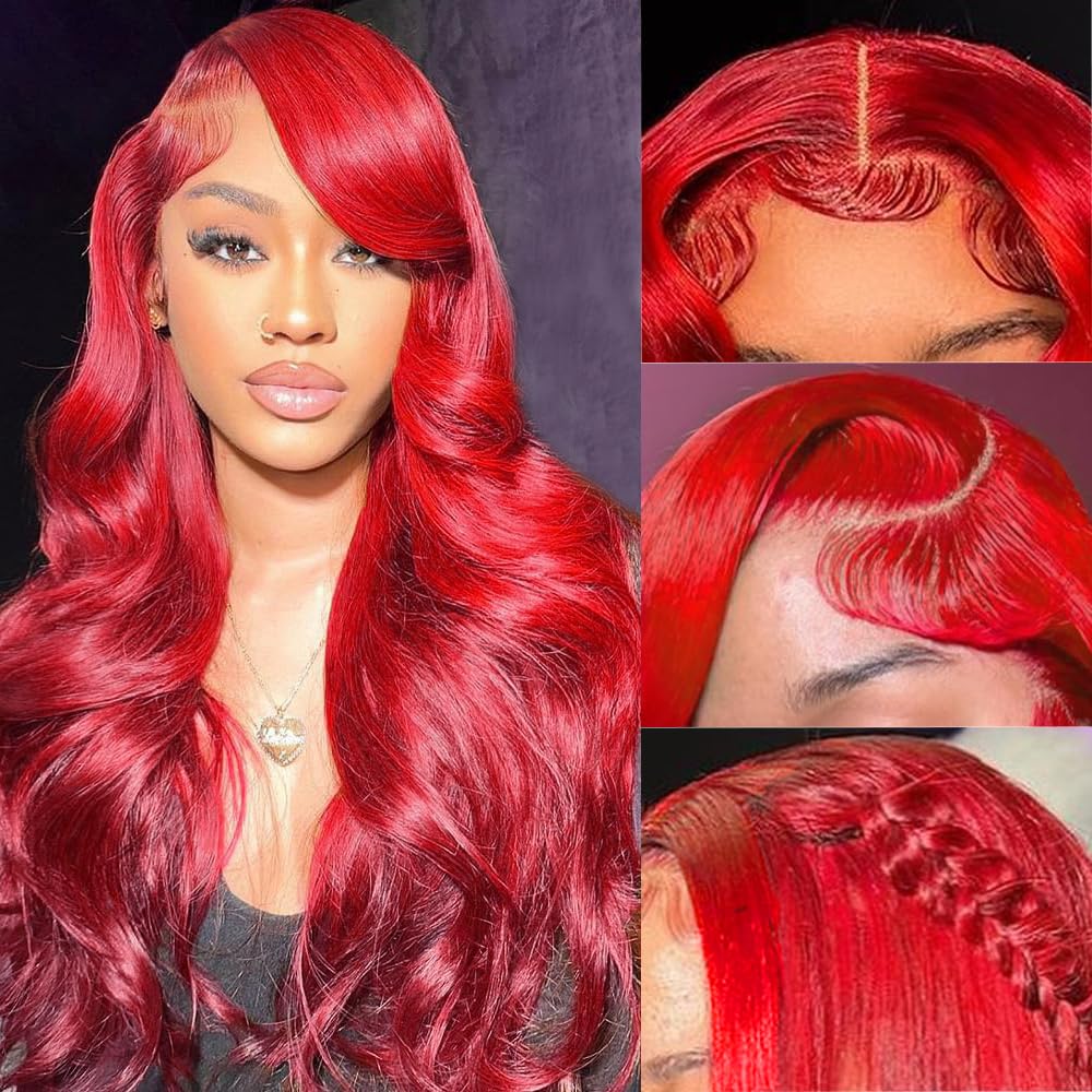 613 Lace Front Wig Human Hair 13x6 Transparent Lace Blonde Lace Front Wigs Human Hair 613 Body Wave Lace Front Wig Human Hair Pre Plucked with Baby Hair 180% Density 613 HD Lace Frontal Wig 22 Inch