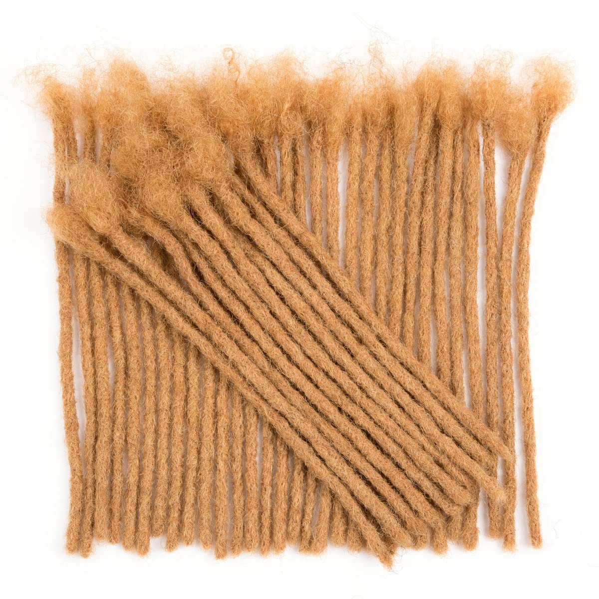 Teresa 0.8cm & 0.6cm & 0.4cm & 0.2cm Width 6-18 Inch 10, 20, 40, 70, 100 strands 100% Human Hair Dreadlock Extensions Men/Women,Full Handmade Permanent Human Loc Extensions Bundles(0.8cm,6 Inch)