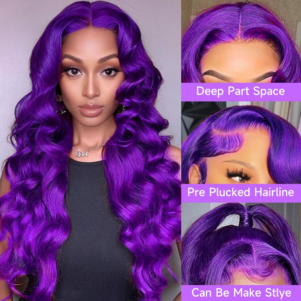 613 13x6 Lace Front Wig Human Hair 28 Inch Blonde Wig Human Hair 200% Density Body Wave HD Blonde Lace Front Wigs Human Hair Pre Plucked 613 Lace Front Wig Human Hair