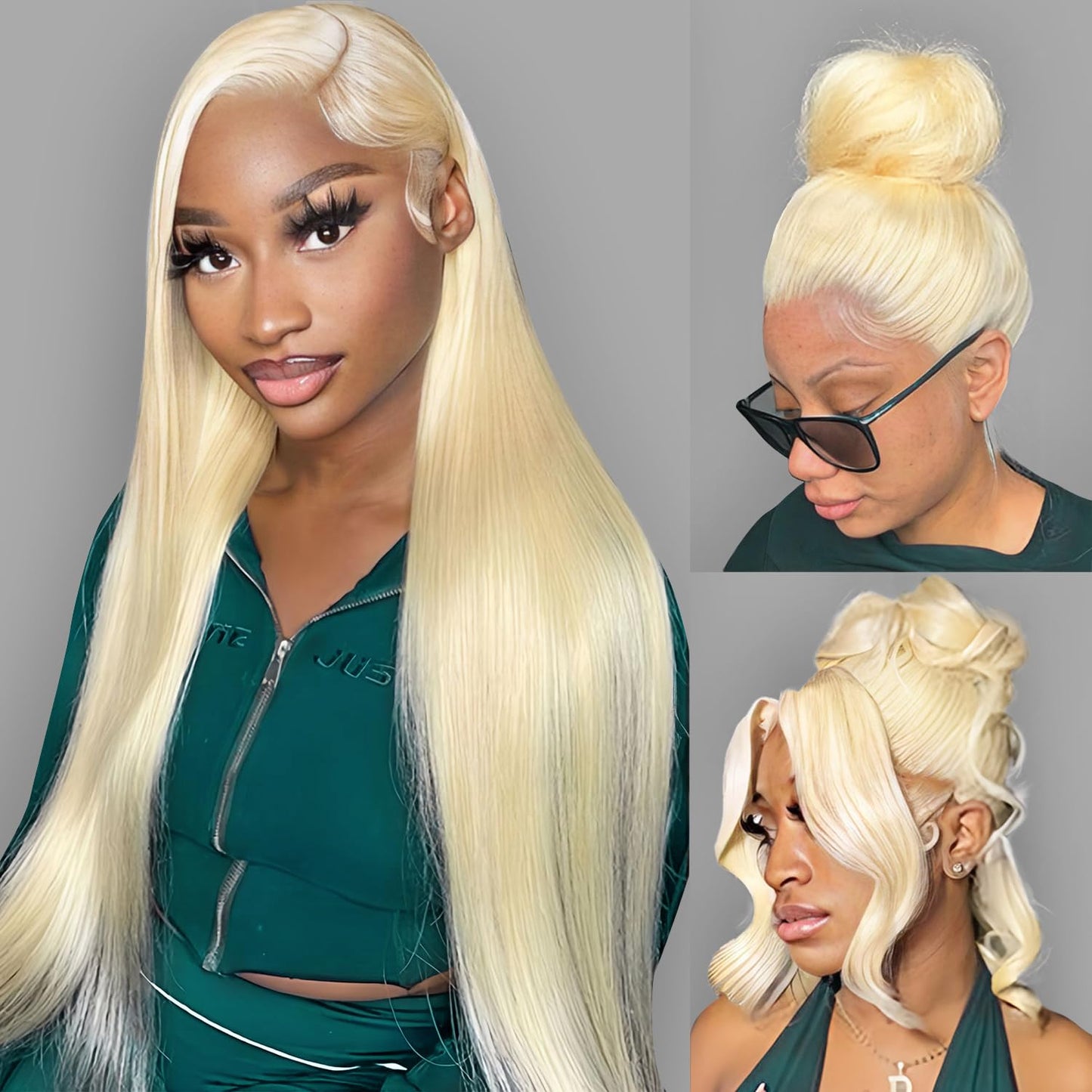 360 613 Lace Front Wig Human Hair Blonde Straight 200 Density HD Lace Front Glueless Pre Plucked Full Lace Wigs Human Hair 613 Frontal 26Inch