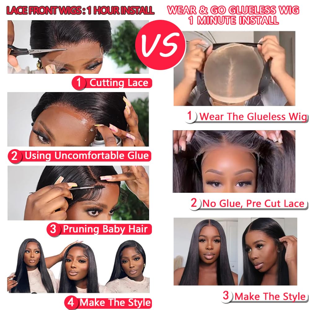 28 Inch 13x6 Lace Front Wigs Human Hair Pre Plucked Body Wave HD Lace Front Wigs Human Hair 180% Density Frontal Glueless Wigs Human Hair with Baby Hair