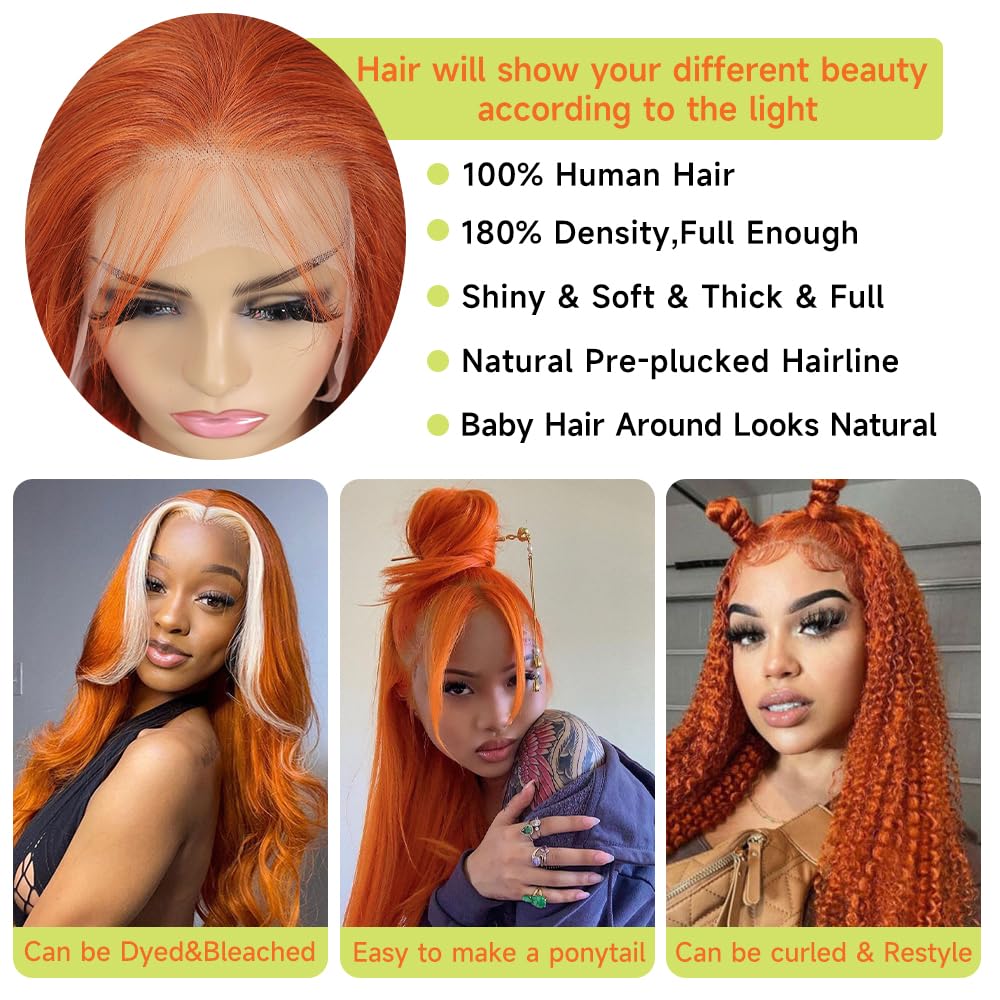 613 Lace Front Wig Human Hair 13x6 Transparent Lace Blonde Lace Front Wigs Human Hair 613 Body Wave Lace Front Wig Human Hair Pre Plucked with Baby Hair 180% Density 613 HD Lace Frontal Wig 22 Inch