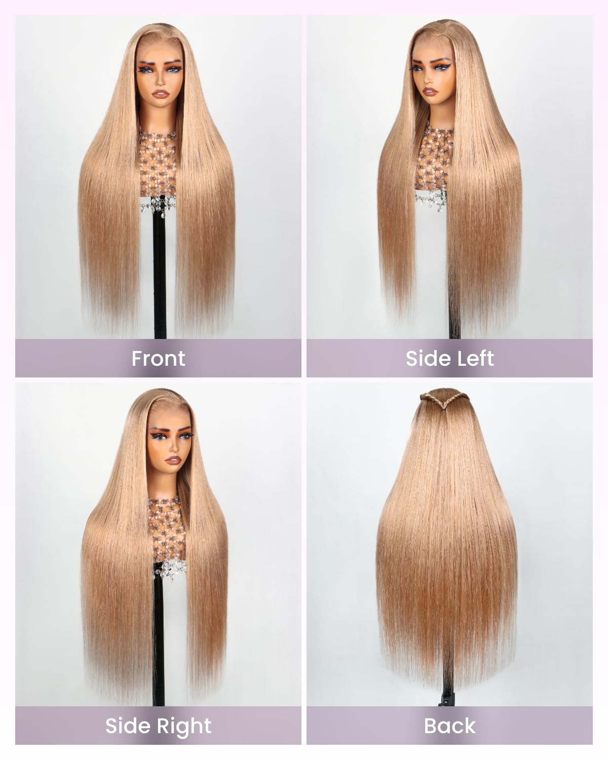 Arabella 613 Lace Front Wig Human Hair 300g-315g 13x4 Blonde Lace Front Wigs Human Hair 210% Density Body Wave 613 Frontal Wig Pre Plucked With Baby Hair (30inch, 613 13X4 body wave wig)