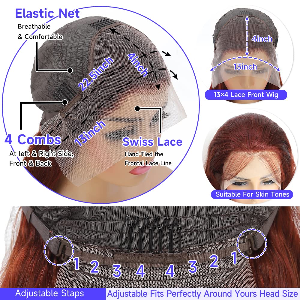 613 Lace Front Wig Human Hair 13x6 Transparent Lace Blonde Lace Front Wigs Human Hair 613 Body Wave Lace Front Wig Human Hair Pre Plucked with Baby Hair 180% Density 613 HD Lace Frontal Wig 22 Inch