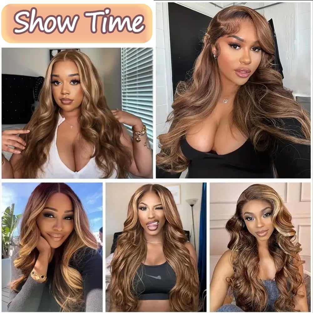 28 Inch 13x6 Lace Front Wigs Human Hair Pre Plucked Body Wave HD Lace Front Wigs Human Hair 180% Density Frontal Glueless Wigs Human Hair with Baby Hair