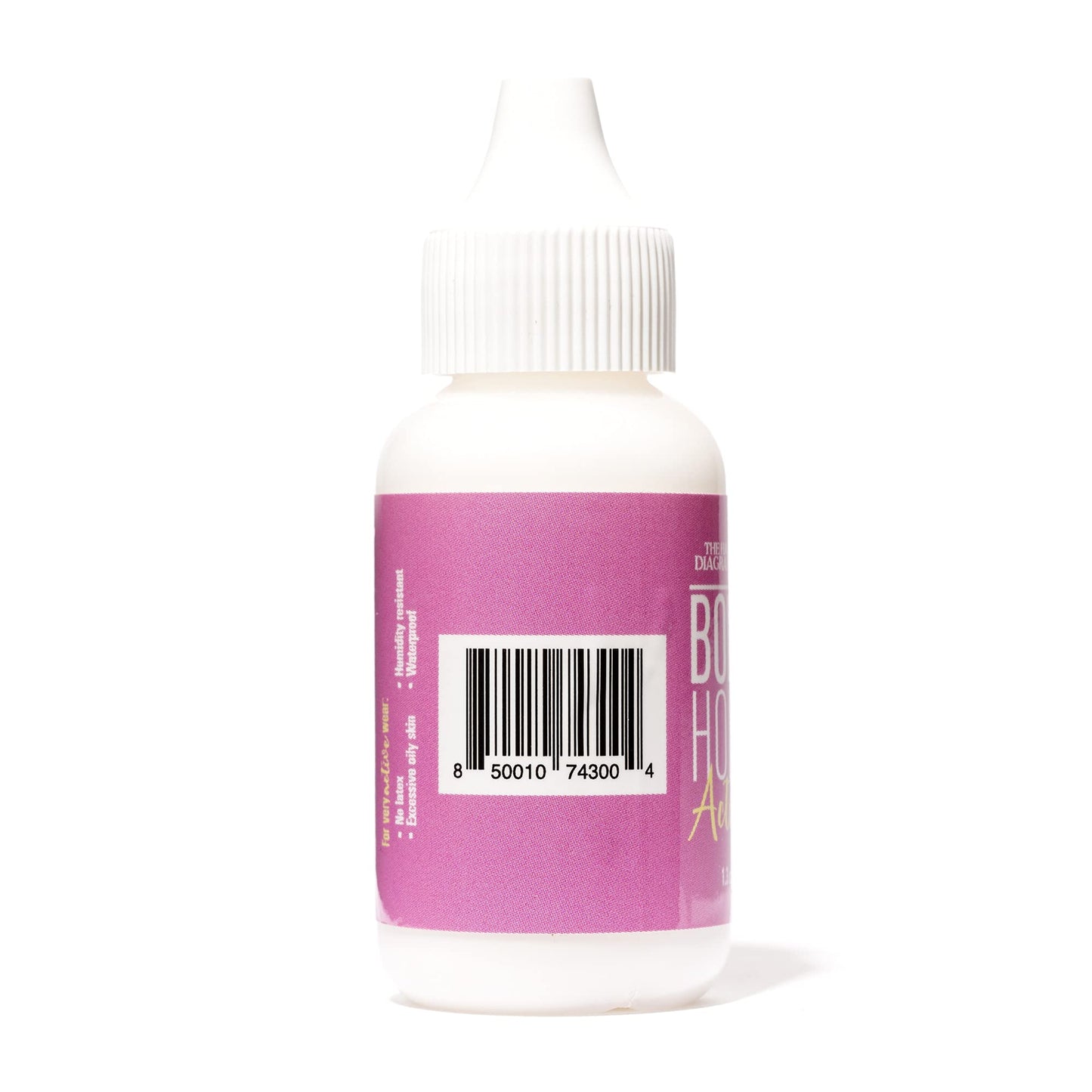 The Hair Diagram - Bold Hold Active Reloaded - Strong Hold Glue for Wigs and Hair Systems - Invisible Bonding - Formulated for Oily Skin - Non Toxic - Humidity Resistant & Water- Resistant -1.3oz