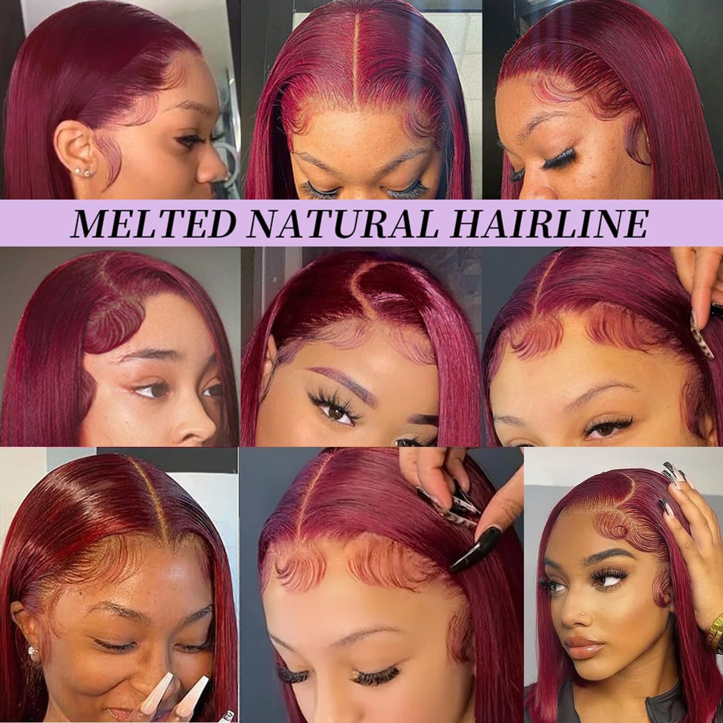 Bob Wig Human Hair 13x6 Lace Front Wigs Human Hair 180 Density Straight Frontal Wigs Human Hair HD Lace Wig Short Bob Wigs for Black Women Human Hair Glueless Wigs Pre Plucked Blunt Cut Wig 12 Inch