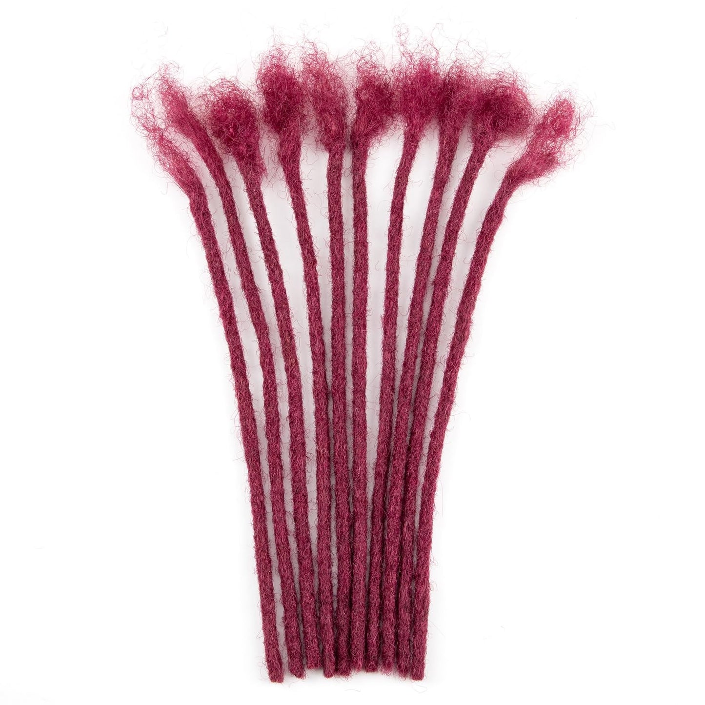 Teresa 0.8cm & 0.6cm & 0.4cm & 0.2cm Width 6-18 Inch 10, 20, 40, 70, 100 strands 100% Human Hair Dreadlock Extensions Men/Women,Full Handmade Permanent Human Loc Extensions Bundles(0.8cm,6 Inch)