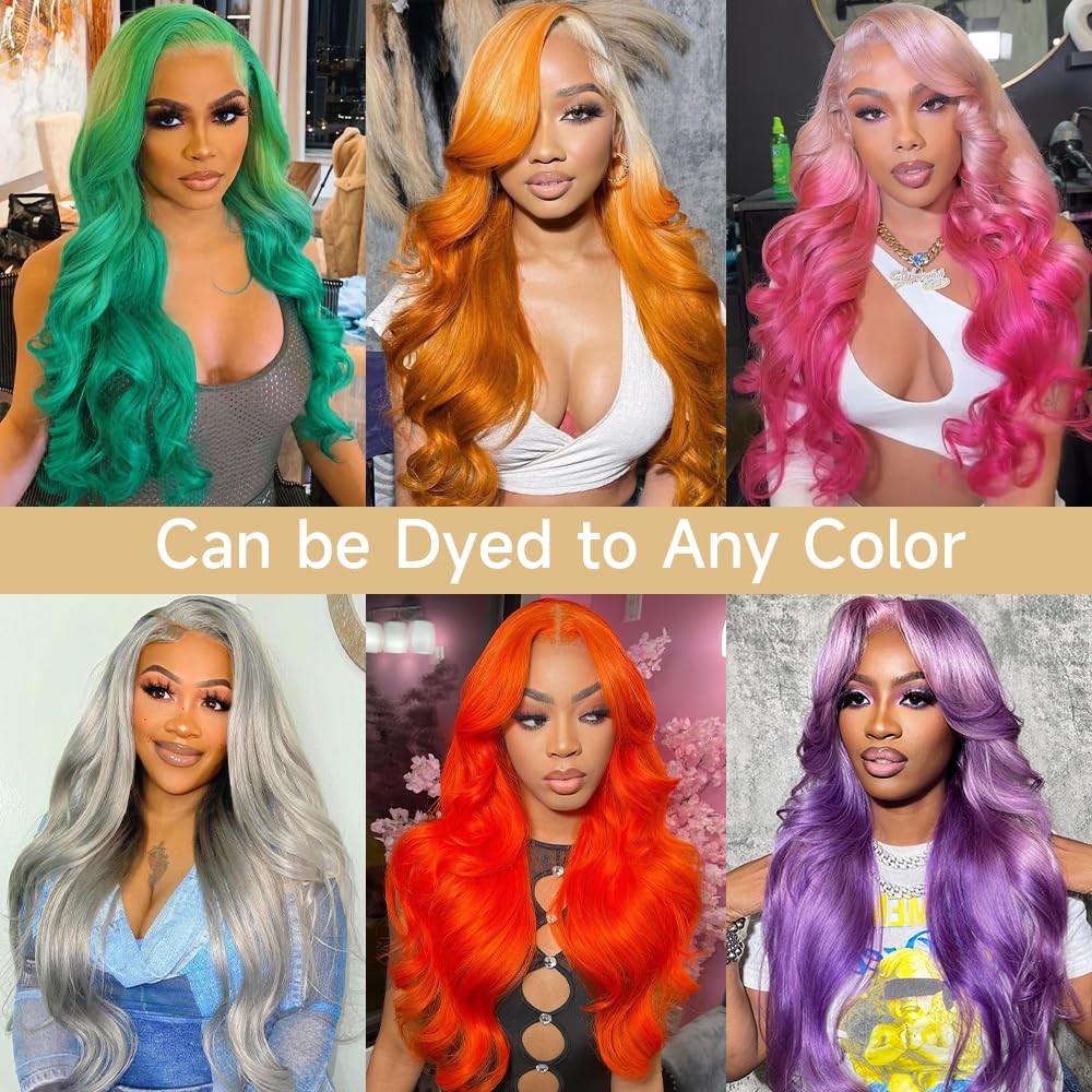 613 13x6 Lace Front Wig Human Hair 28 Inch Blonde Wig Human Hair 200% Density Body Wave HD Blonde Lace Front Wigs Human Hair Pre Plucked 613 Lace Front Wig Human Hair