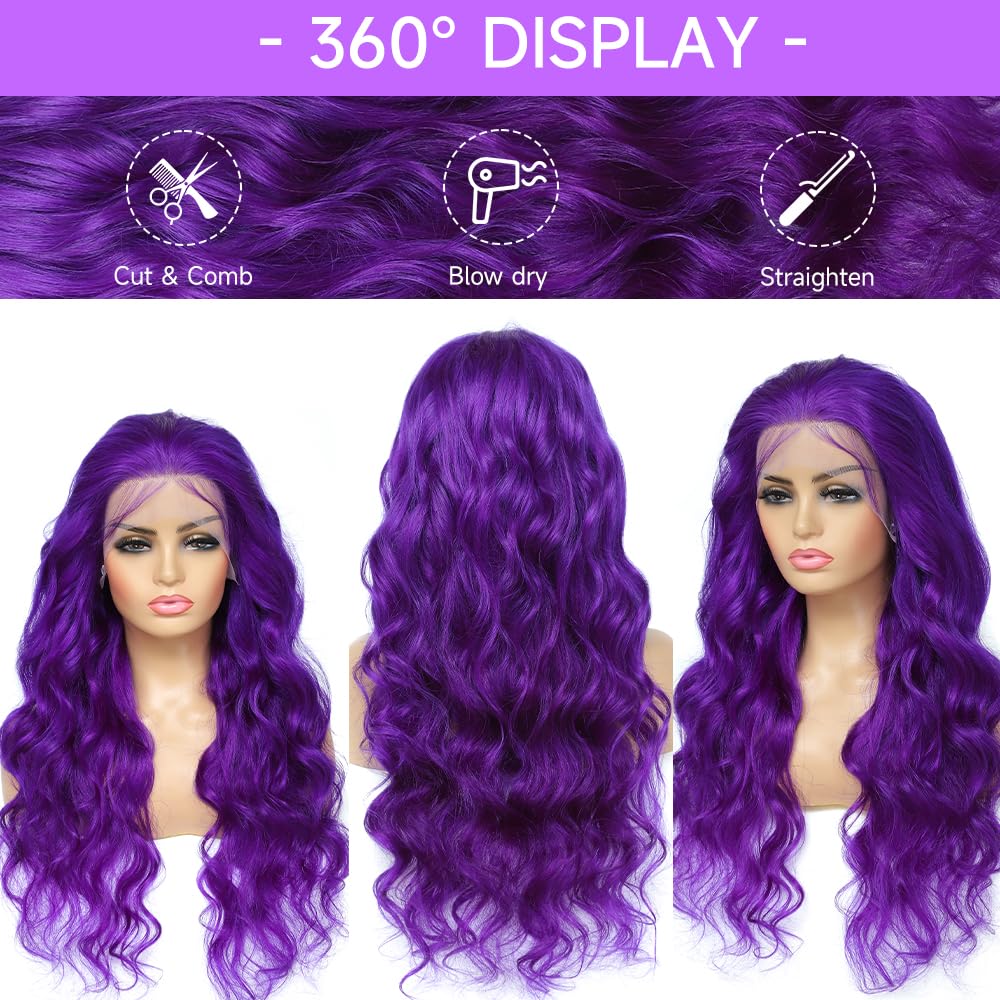 613 13x6 Lace Front Wig Human Hair 28 Inch Blonde Wig Human Hair 200% Density Body Wave HD Blonde Lace Front Wigs Human Hair Pre Plucked 613 Lace Front Wig Human Hair