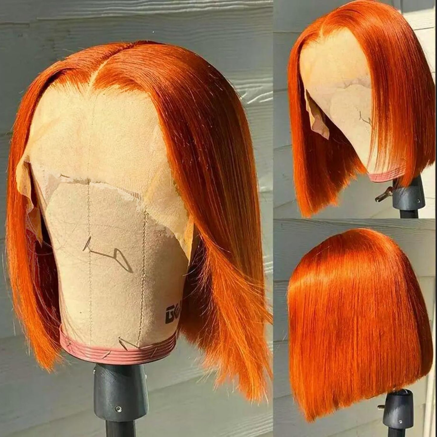 Bob Wig Human Hair 13x6 Lace Front Wigs Human Hair 180 Density Straight Frontal Wigs Human Hair HD Lace Wig Short Bob Wigs for Black Women Human Hair Glueless Wigs Pre Plucked Blunt Cut Wig 12 Inch