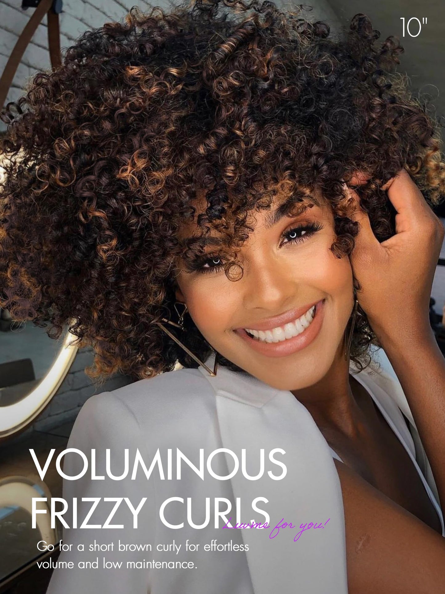 LUVME HAIR 5X5 Loose Body Wave Glueless Human Hair Wig Pre Cut Lace Front Wig Pre Plucked Ready to Go Black Wig For Women (16 Inch & Precut Lace)