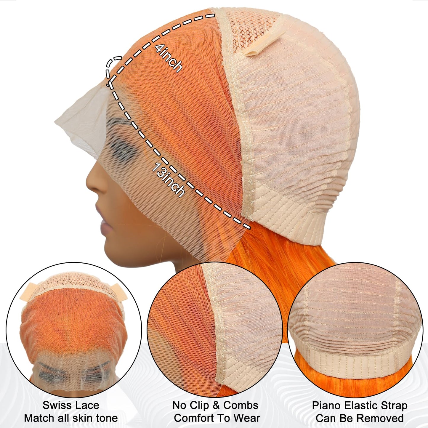Arabella 613 Lace Front Wig Human Hair 300g-315g 13x4 Blonde Lace Front Wigs Human Hair 210% Density Body Wave 613 Frontal Wig Pre Plucked With Baby Hair (30inch, 613 13X4 body wave wig)