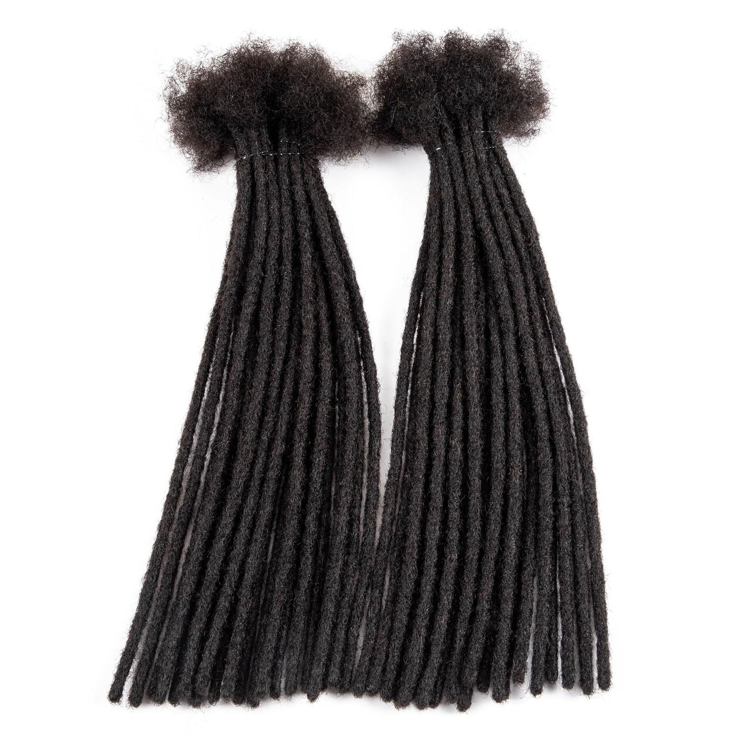 Teresa 0.8cm & 0.6cm & 0.4cm & 0.2cm Width 6-18 Inch 10, 20, 40, 70, 100 strands 100% Human Hair Dreadlock Extensions Men/Women,Full Handmade Permanent Human Loc Extensions Bundles(0.8cm,6 Inch)