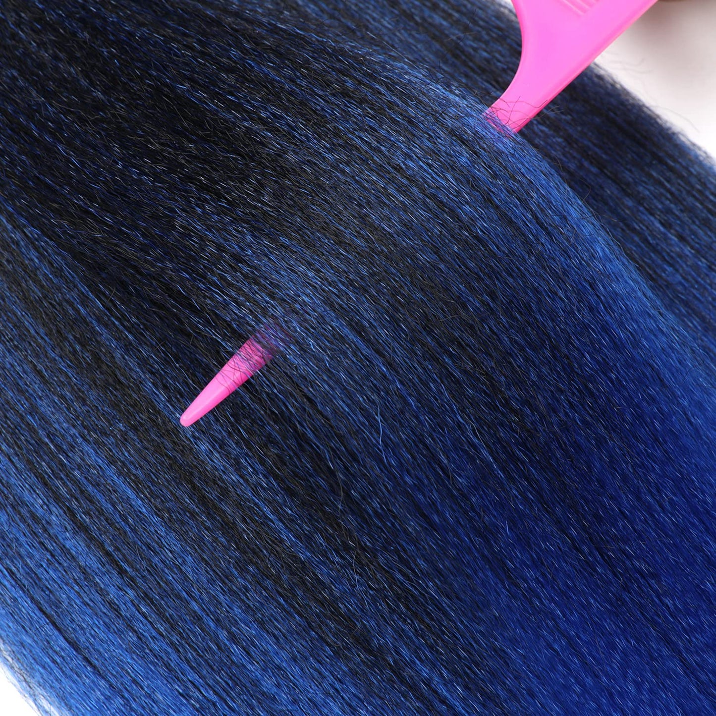 Braiding Hair Pre Stretched 24 Inch 8 Packs Ombre Braiding Hair Professional Soft Braiding Hair Yaki Texture, No Itch, Hot Water Setting Hair Extensions for Braids (24in,1B/30)