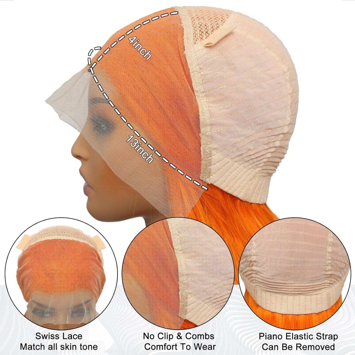 Arabella 613 Lace Front Wig Human Hair 300g-315g 13x4 Blonde Lace Front Wigs Human Hair 210% Density Body Wave 613 Frontal Wig Pre Plucked With Baby Hair (30inch, 613 13X4 body wave wig)