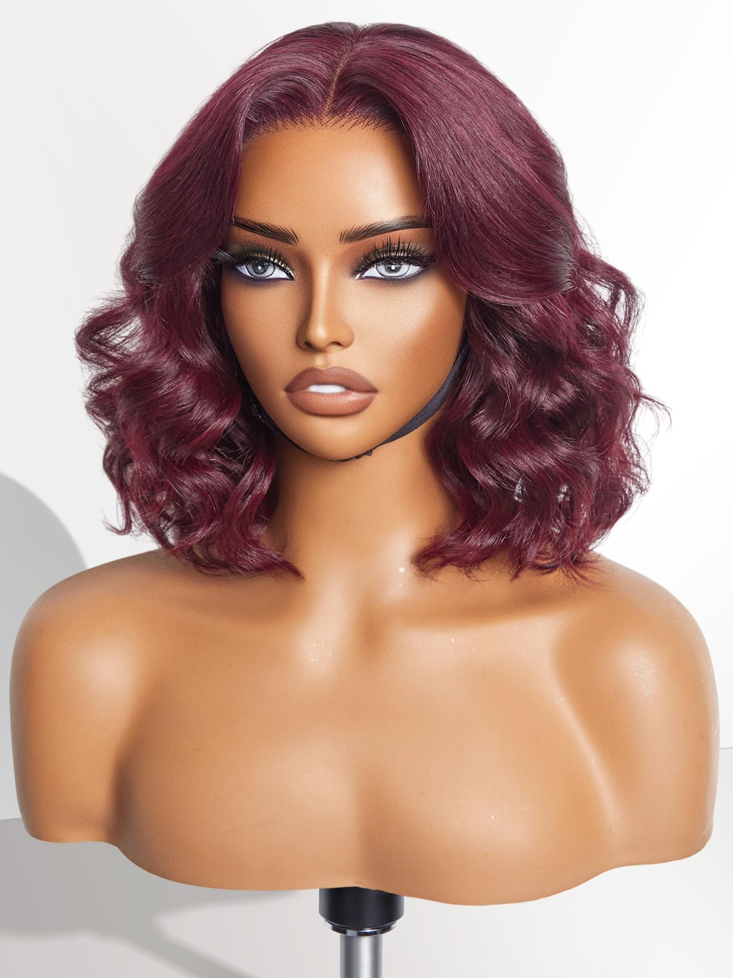 LUVME HAIR 5X5 Loose Body Wave Glueless Human Hair Wig Pre Cut Lace Front Wig Pre Plucked Ready to Go Black Wig For Women (16 Inch & Precut Lace)