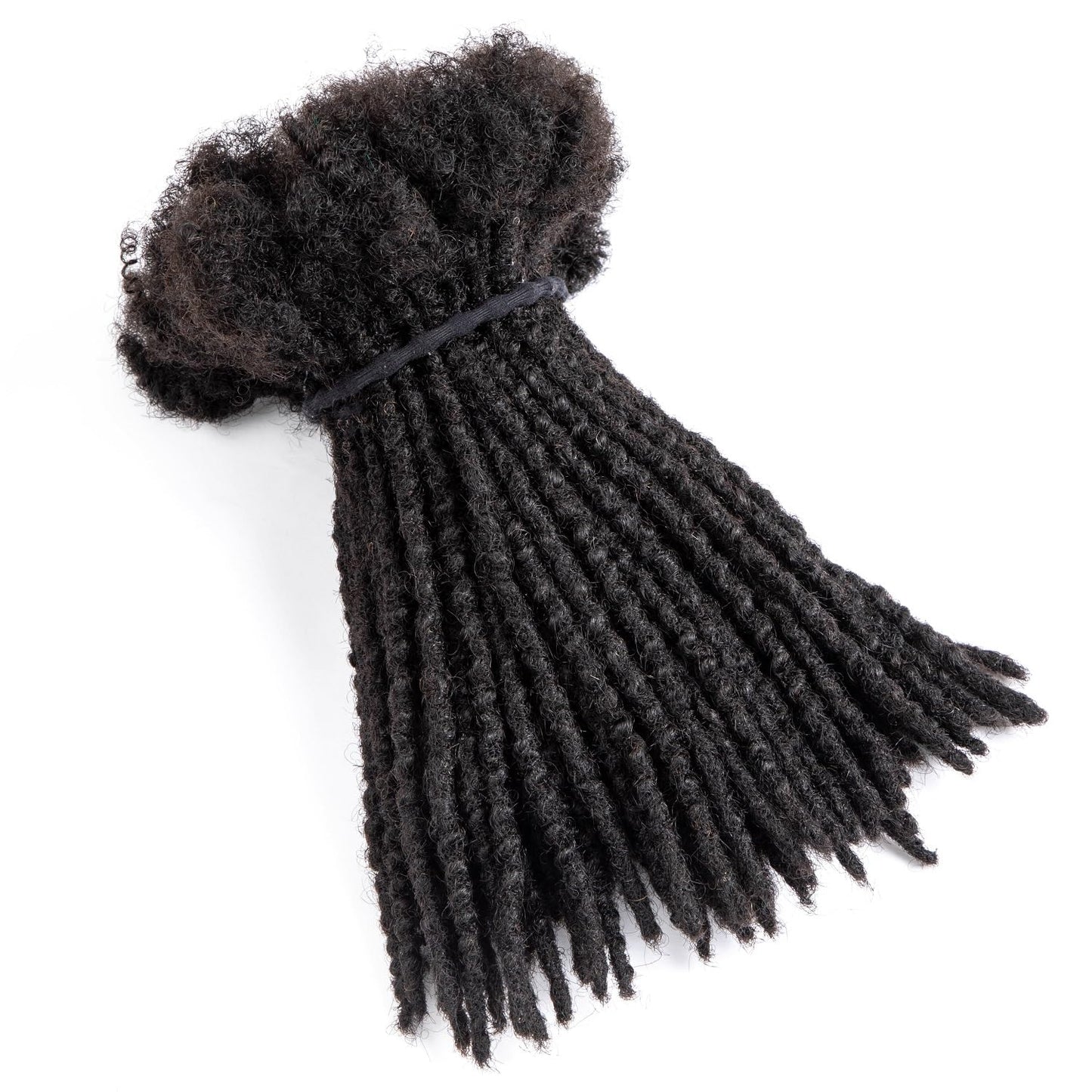 Teresa 0.8cm & 0.6cm & 0.4cm & 0.2cm Width 6-18 Inch 10, 20, 40, 70, 100 strands 100% Human Hair Dreadlock Extensions Men/Women,Full Handmade Permanent Human Loc Extensions Bundles(0.8cm,6 Inch)
