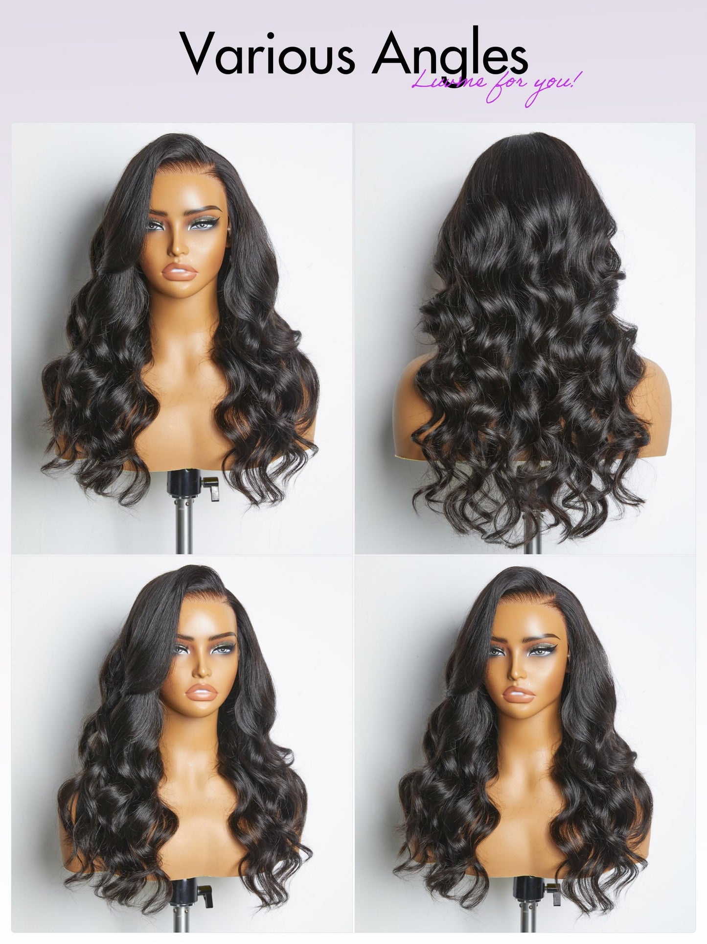LUVME HAIR 5X5 Loose Body Wave Glueless Human Hair Wig Pre Cut Lace Front Wig Pre Plucked Ready to Go Black Wig For Women (16 Inch & Precut Lace)