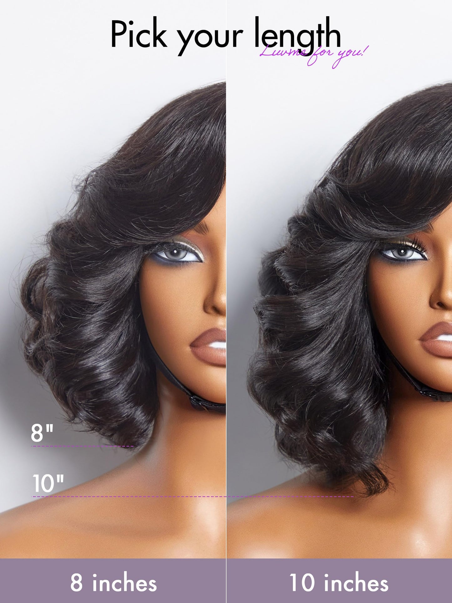 LUVME HAIR 5X5 Loose Body Wave Glueless Human Hair Wig Pre Cut Lace Front Wig Pre Plucked Ready to Go Black Wig For Women (16 Inch & Precut Lace)