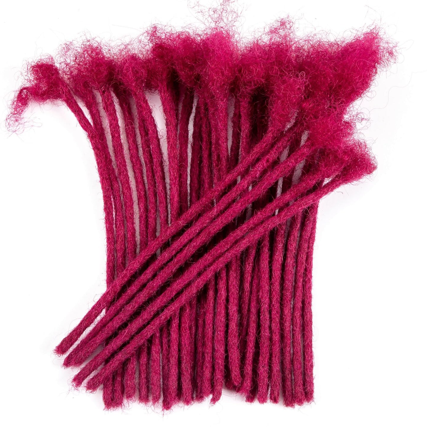Teresa 0.8cm & 0.6cm & 0.4cm & 0.2cm Width 6-18 Inch 10, 20, 40, 70, 100 strands 100% Human Hair Dreadlock Extensions Men/Women,Full Handmade Permanent Human Loc Extensions Bundles(0.8cm,6 Inch)