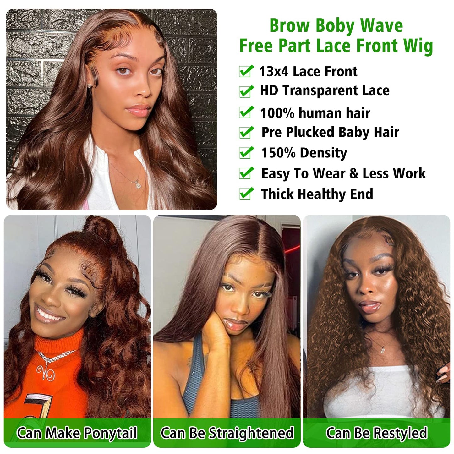 Kapelli Hair Pre Cut 9x6 Glueless Wigs Human Hair Pre Plucked Bleached Knots Body Wave Lace Front Wigs Human Hair Wear And Go Body Wave Transparent Lace Closure Wigs Human Hair 180% Density 20 Inch