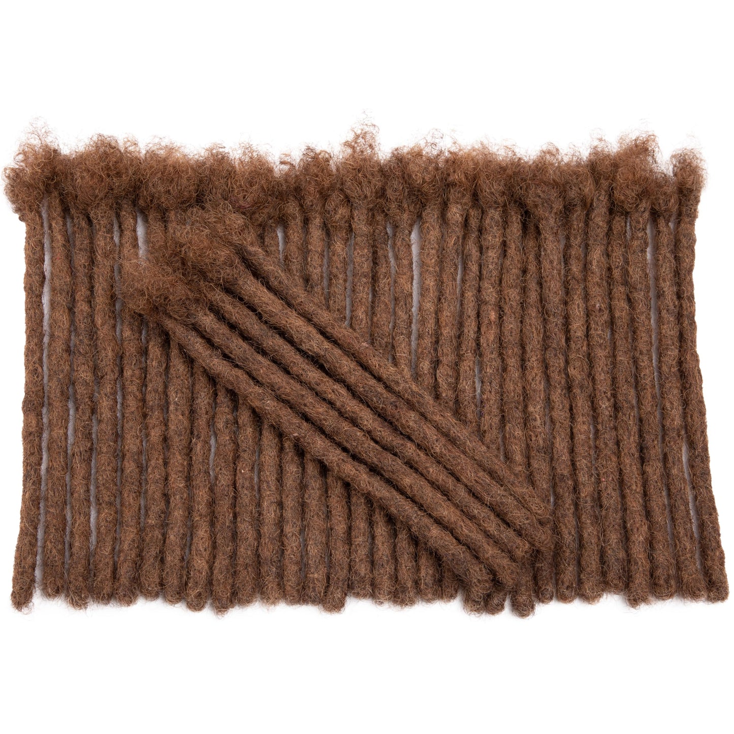 Teresa 0.8cm & 0.6cm & 0.4cm & 0.2cm Width 6-18 Inch 10, 20, 40, 70, 100 strands 100% Human Hair Dreadlock Extensions Men/Women,Full Handmade Permanent Human Loc Extensions Bundles(0.8cm,6 Inch)
