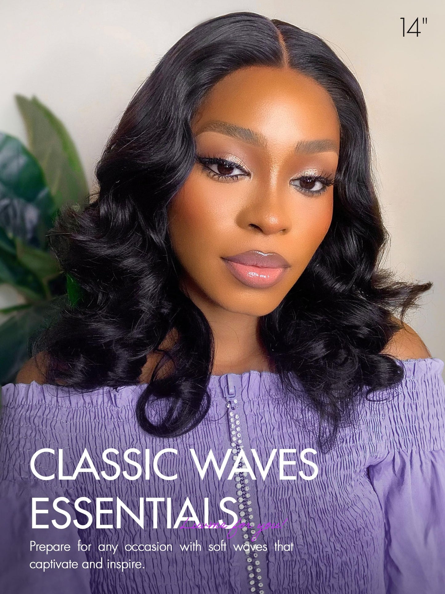 LUVME HAIR 5X5 Loose Body Wave Glueless Human Hair Wig Pre Cut Lace Front Wig Pre Plucked Ready to Go Black Wig For Women (16 Inch & Precut Lace)