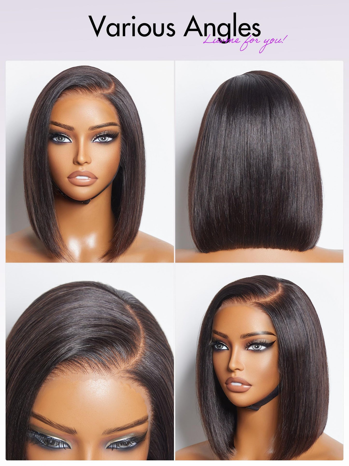 LUVME HAIR 5X5 Loose Body Wave Glueless Human Hair Wig Pre Cut Lace Front Wig Pre Plucked Ready to Go Black Wig For Women (16 Inch & Precut Lace)