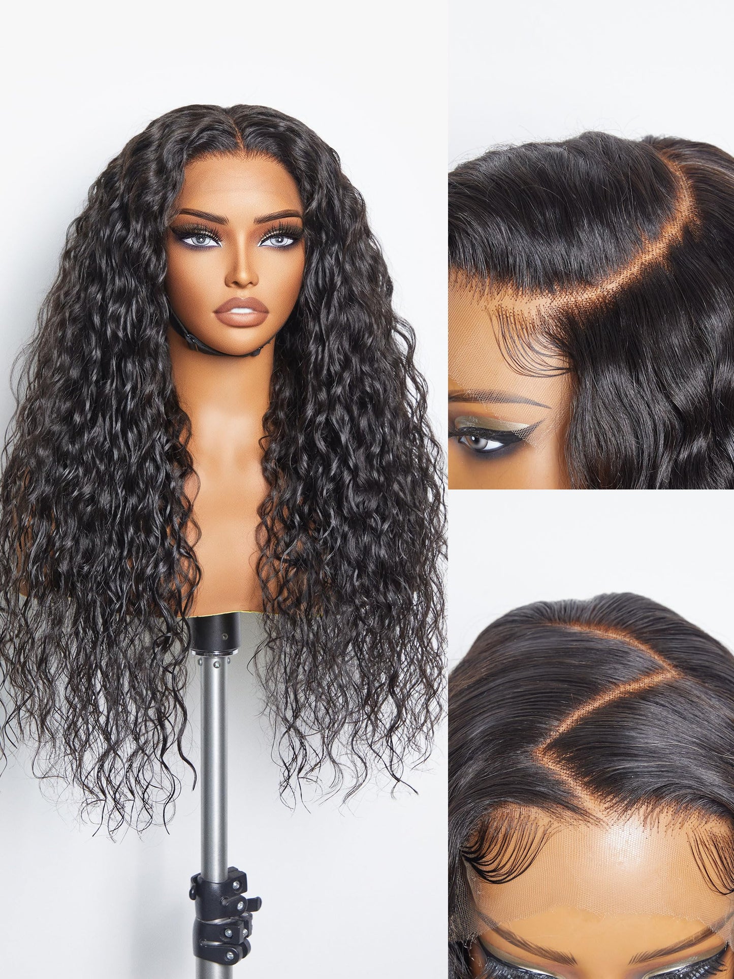 LUVME HAIR 18" Loose Body Wave PartingMax Glueless Wig Human Hair Pre Plucked Pre Cut, 7x6 HD Lace Front Wig Human Hair Long Black Wig 180 Density