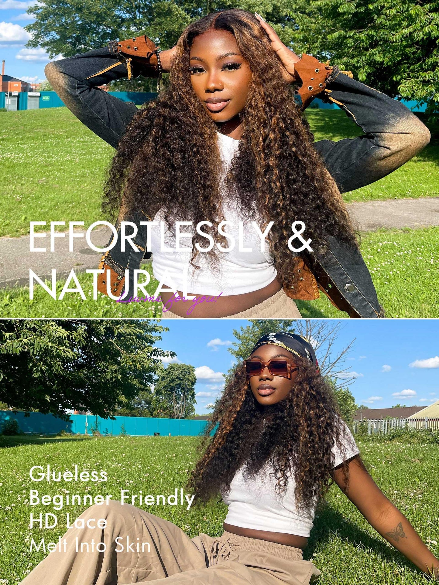 LUVME HAIR 5X5 Loose Body Wave Glueless Human Hair Wig Pre Cut Lace Front Wig Pre Plucked Ready to Go Black Wig For Women (16 Inch & Precut Lace)