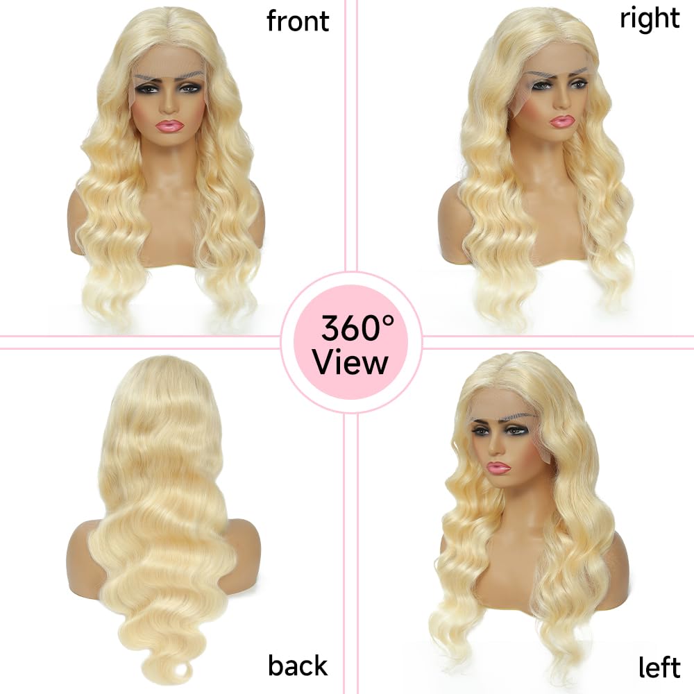 Pink Lace Front Wig Human Hair 13x4 Pink Wig Human Hair Pink Body Wave Lace Front Wigs Human Hair Pre Plucked Colored 12A 200 Density Pink HD Lace Frontal Wig Human Hair With Baby Hair 22 Inch